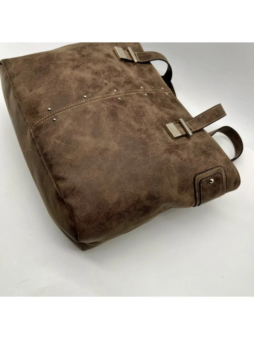 Rosetti Brown Suede Double Strap Purse